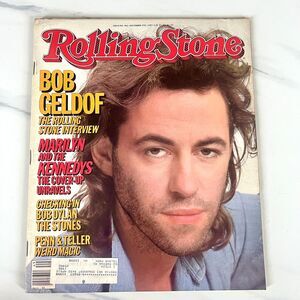 Bob Geldof -Vintage 80's Rolling Stone Magazine 1985- Issue #462